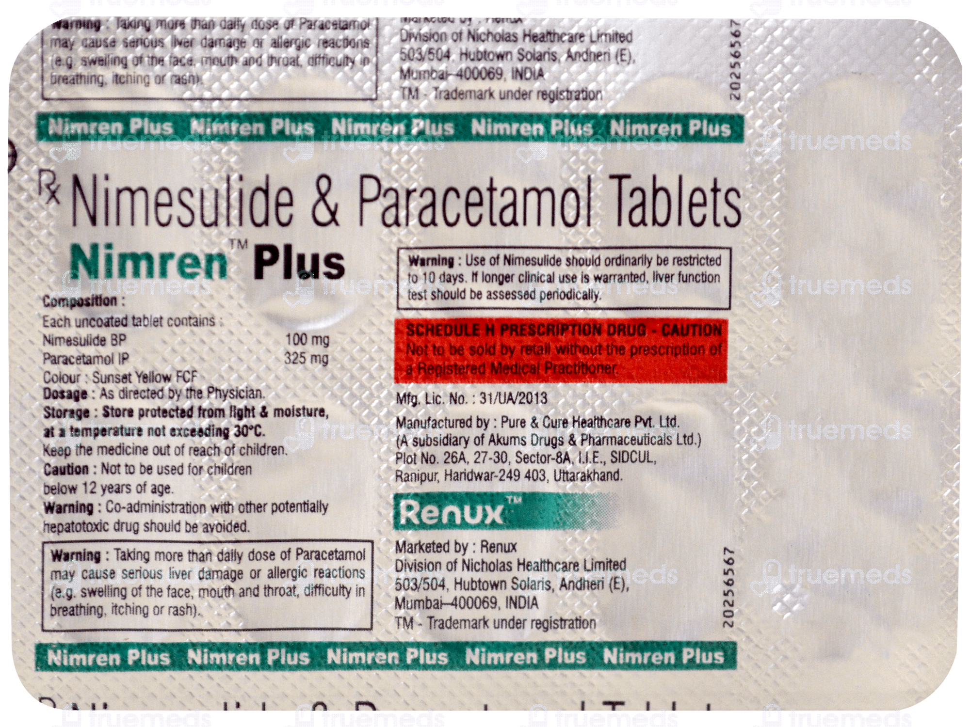 Gesnim P 100/500 MG | Order Gesnim P 100/500 MG Tablet Online at Truemeds