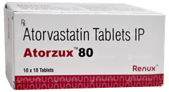 Atorzux 80 Tablet 10 Atorzux 80 Tablet 10