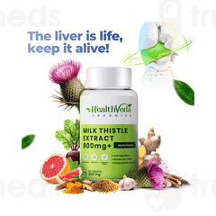 Health Veda Organics Milk Thistle Extract 800mg Tablet 60