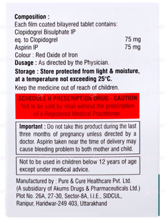 Clopibloc A 75 Tablet 10 Clopibloc A 75 Tablet 10