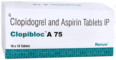 Clopibloc A 75 Tablet 10 Clopibloc A 75 Tablet 10