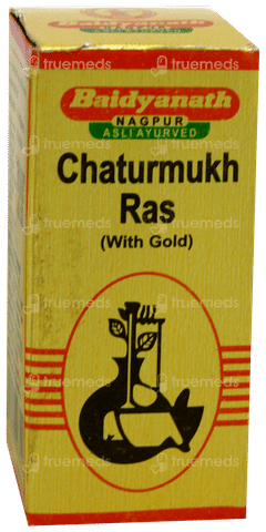 Baidyanath Chaturmukh Ras With Gold Tablet 10