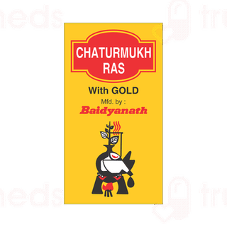 Baidyanath Chaturmukh Ras With Gold Tablet 10