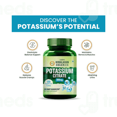 Himalayan Organics Potassium Citrate 800mg Vegetarian Tablet 120