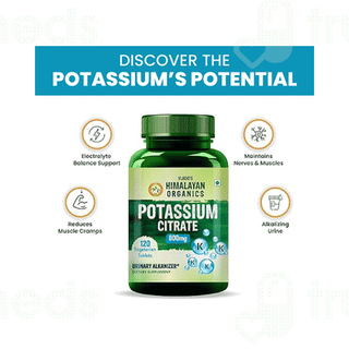 Himalayan Organics Potassium Citrate 800mg Vegetarian Tablet 120