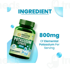 Himalayan Organics Potassium Citrate 800mg Vegetarian Tablet 120