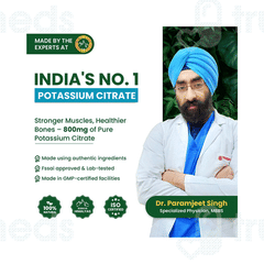 Himalayan Organics Potassium Citrate 800mg Vegetarian Tablet 120