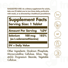 Solgar Yeast Free Selenium 100Mcg Tablet 100