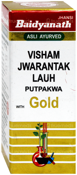Baidyanath Jhansi Visham Jwarantak Lauh Putpakwa With Gold Tablet 10