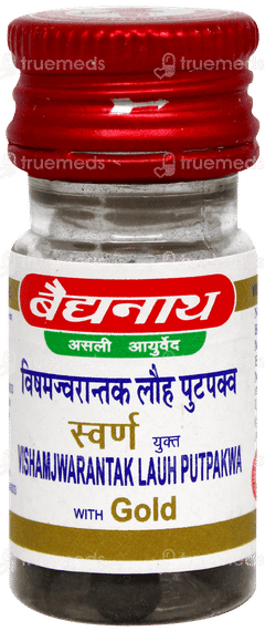 Baidyanath Jhansi Visham Jwarantak Lauh Putpakwa With Gold Tablet 10