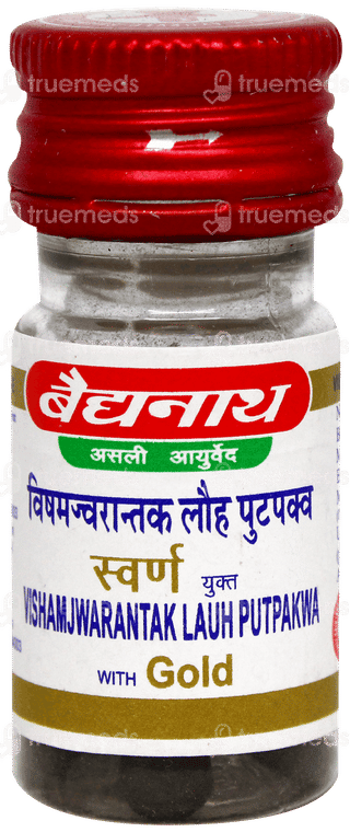 Baidyanath Jhansi Visham Jwarantak Lauh Putpakwa With Gold Tablet 10