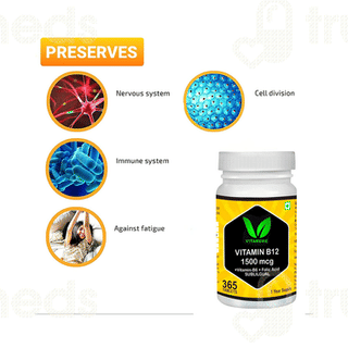 Vitaruhe Vitamin B12 High Dose Sublingual Tablet 365