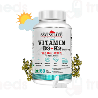 Swisslife Forever Vitamin D3+k2 Mk 7 Veg Tablet 60