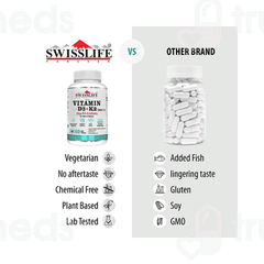 Swisslife Forever Vitamin D3+k2 Mk 7 Veg Tablet 60
