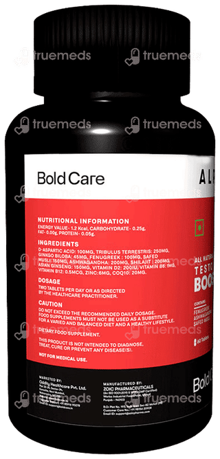 Bold Care Alpha Testo Booster Tablet 60