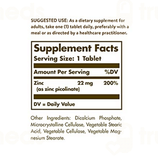 Solgar Zinc Picolinate 22mg Tablet 100