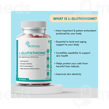 Herbal Max L Glutathione Tablet 60 - Uses, Side Effects, Dosage, Price