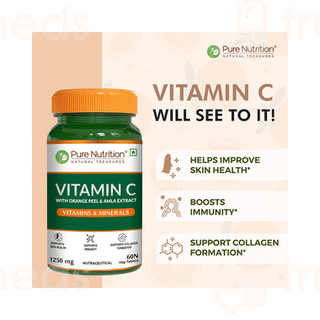 Pure Nutrition Vitamin C 1250mg Veg Tablet 60