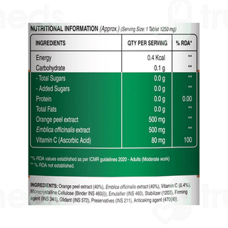 Pure Nutrition Vitamin C 1250mg Veg Tablet 60