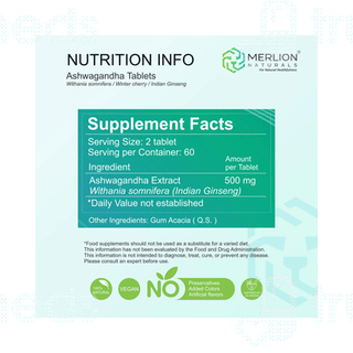 Merlion Naturals Ashwagandha Tablet 120