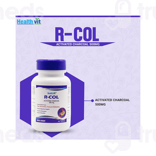 Healthvit R Col Activated Charcoal 500mg Tablet 60