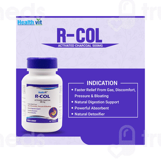 Healthvit R Col Activated Charcoal 500mg Tablet 60