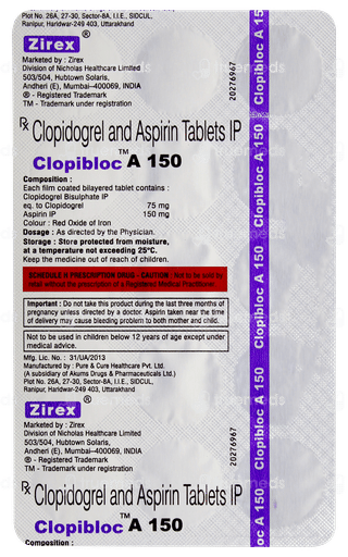 Clopibloc A 150 Tablet 15