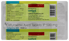 Cefaprime 500 Tablet 10 Cefaprime 500 Tablet 10