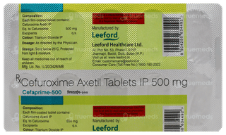 Cefaprime 500 Tablet 10