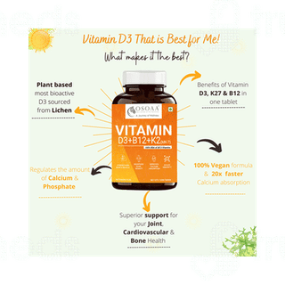 Osoaa Vitamin D3+b12+k2 Tablet 120