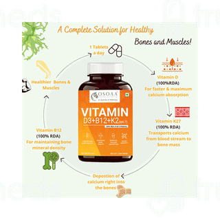 Osoaa Vitamin D3+b12+k2 Tablet 120