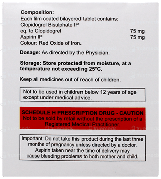 Clopitex A 75 Tablet 15