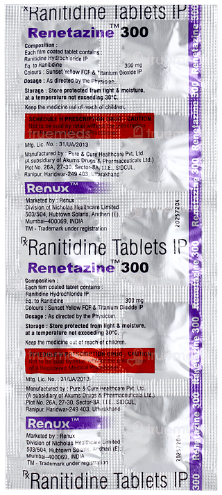 Renetazine 300 Tablet 10