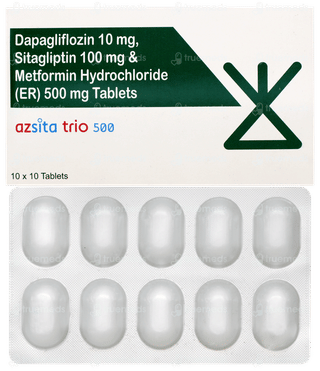 Azsita Trio 10mg/500mg/100mg Tablet 10