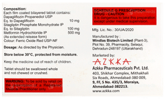 Azsita Trio 10mg/500mg/100mg Tablet 10