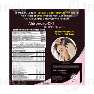 Trexgen Alopectra Dht Pro Hair Women 10 Tablet Pack Of 30