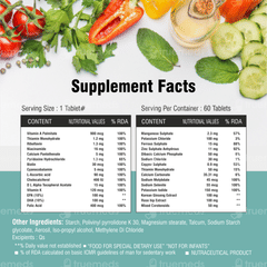 The Curen Multivita M Advanced Mens Multivitamin Tablet 60