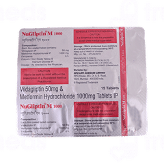 Nugliptin M 1000 Tablet 15