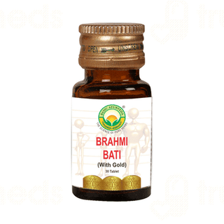 Basic Ayurveda Brahmi Bati With Gold Tablet 30