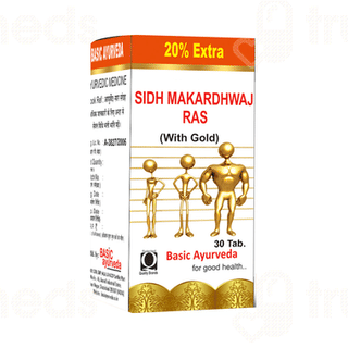 Basic Ayurveda Makardhwaj With Gold Tablet 30