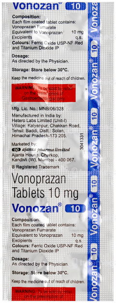 Vonozan 10 Tablet 10 Vonozan 10 Tablet 10