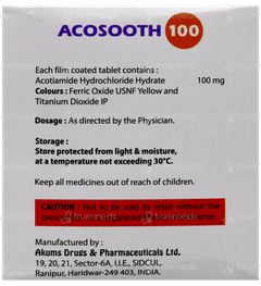 Acosooth 100 Tablet 15