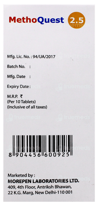 Methoquest 2.5 Tablet 10