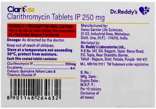 Clarit 250 Tablet 10