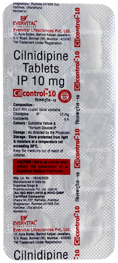 Cilcontrol 10 Tablet 10 Cilcontrol 10 Tablet 10