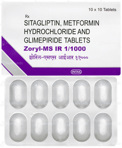 Zoryl Ms Ir 1/1000 Tablet 10