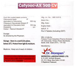 Cefydoc Ax 500 Cv Tablet 6