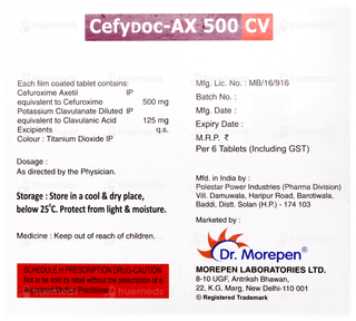 Cefydoc Ax 500 Cv Tablet 6