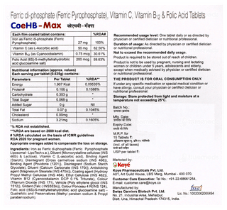 Coehb Max Tablet 15