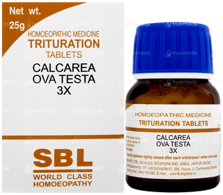 Sbl Calcarea Ova Testa 3x Trituration Tablet 25gm